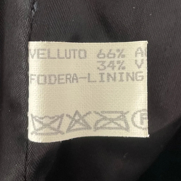 Vintage Trussardi Black Velour Blazer Jacket Closet Staple Classic - Picture 8 of 10